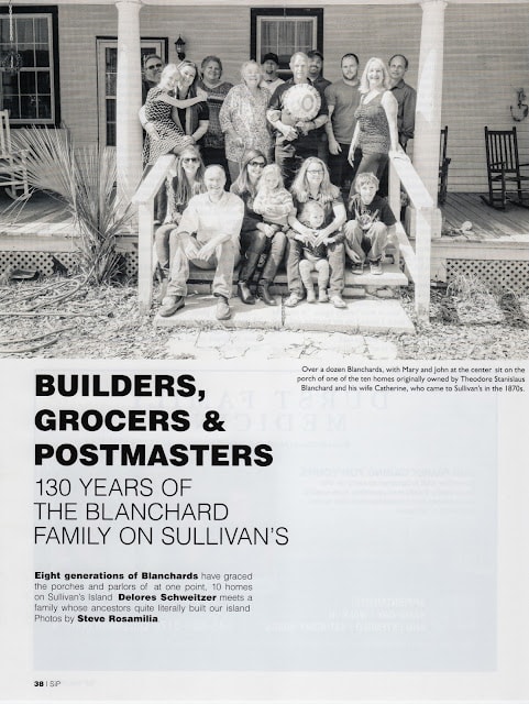 We were the grocers, builders and postmasters of the community.  I would love for you to see the article written about my family's contribution to Sullivan's Island. 