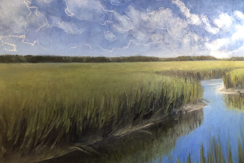 "The Green Green Grass of Home," oil on canvas, 24x48, Michel McNinch