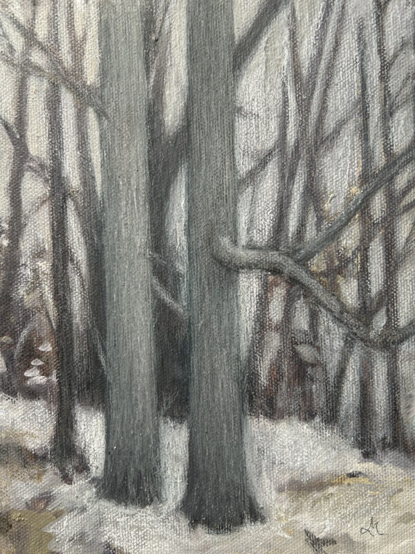 Trees to and from Stockbridge were so very beautiful.  I painted two when I got home.  Finished just this morning. Ironic that today is very much overcast and wet like it was there, just considerably warmer.  I am grateful!  This will be the final chapter in this trip to the Berkshires, but am planning another trip in the fall.