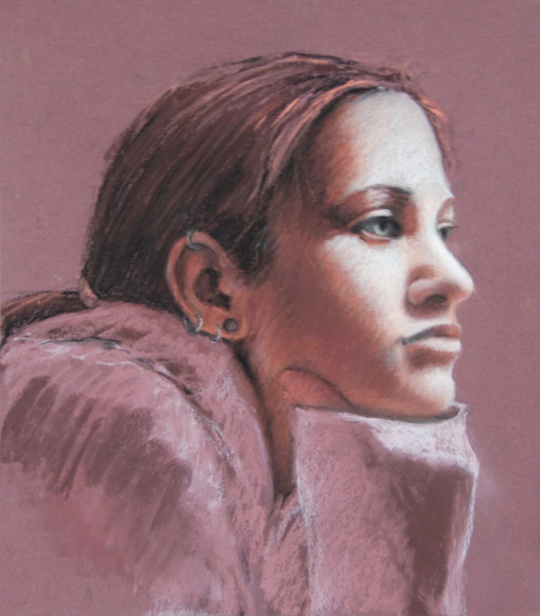 "Tracy in a Great Light," pastel by Michel McNinch