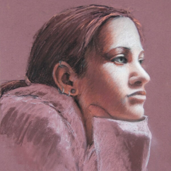 "Tracy in a Great Light," pastel by Michel McNinch