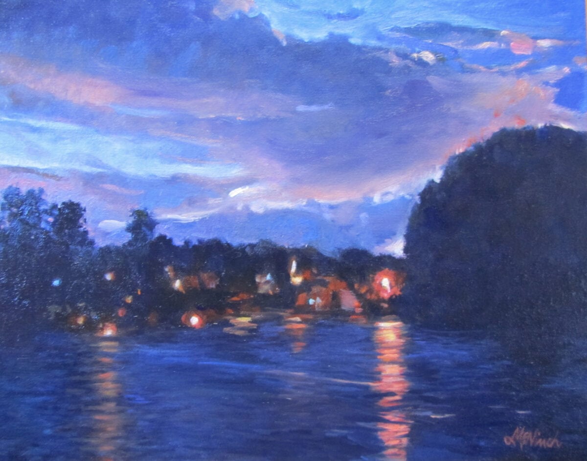 Santee Blue Hour No. 1, oil, 11x14

This view gave me many paintings, but this is the first one.  It was just so very beautiful each and every night I was there.  Cooling of the temperature and the light couple with the campfires and lights coming on.  Evening sounds of …. Well who knows what makes those sounds!  

#comeoutandpaint #stormwaterstudios #michelmcninch  #coastalliving   #naturelovers  #landscapelovers  #inspiration #artlovers #santee #santeestatepark #beanartist #artlovers #campinglovers #SCDNR #campinglife
