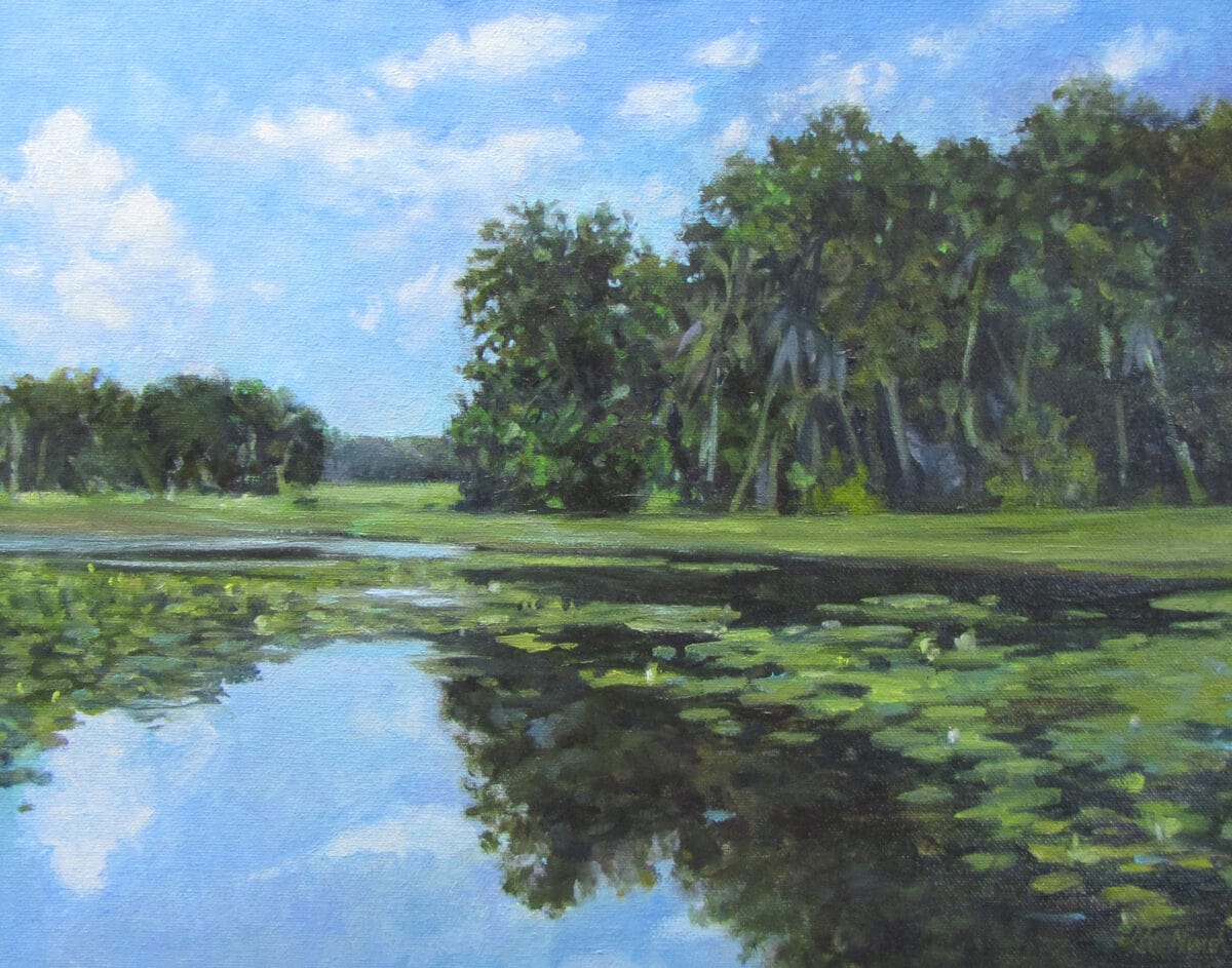 Donnelley Wildlife Management Area, oil, 11x14 Donnelley Wildlife Management Area, a SCDNR public land near Santee State Park and was a lovely way to spend the day. The vast natural beauty in this area is healing to my spirit. To sit in such beauty and paint is the height of my joy. It so effortlessly exists without any input from us humans. ; ) #comeoutandpaint #stormwaterstudios #michelmcninch #coastalliving #naturelovers #landscapelovers #inspiration #artlovers #santee #santeestatepark #beanartist #artlovers #Donnelley WildlifeManagementArea #SCDNR #campinglife