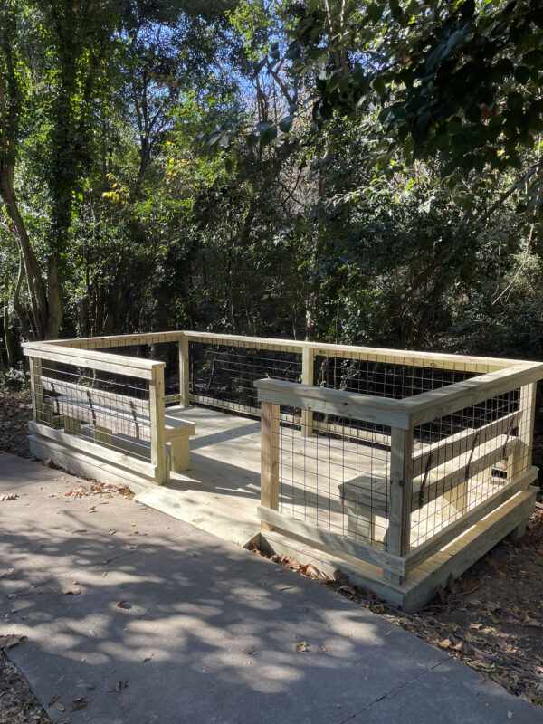 Our Kinsler Creek Observation Deck at Stormwater has been completed!